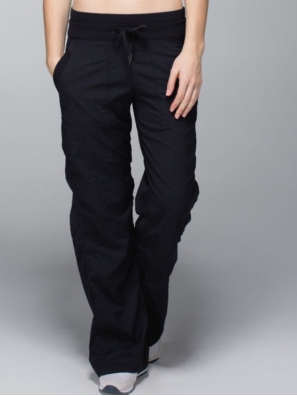 lululemon black studio pants unlined size 10 regular